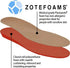 FootMatters Plastazote Orthotic Comfort Insoles, US Women 9-11.5 / Men 8-10.5