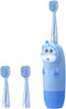 s Electric Toothbrush Set Sonic Vibrating Toothbrush with 2 Blue Brush Heads