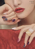 ohora Semi Cured Gel Nail Strips, Purple Tie-dye, Works with UV/LED Lamps, Salon-Quality, Easy to Apply & Remove