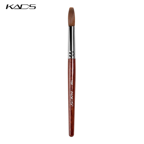 KADS Kolinsky Sable Acrylic Nail Art Brush - Red Wood Pen for Nail Art Manicure Tool (18#)
