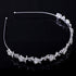 SUWOW Bridal Headband for Wedding, Stylish Rhinestones Crystal Crown Flower Leaf Tiara Headpiece for Women and Girls