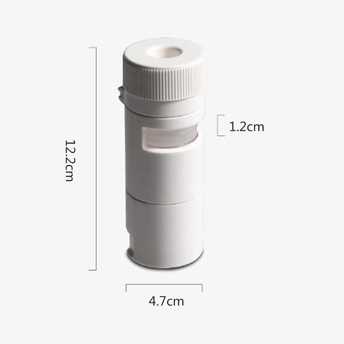 Lohat 7 Weekly Pill Organizer, AM PM Grindable Pill Box with Detachable Pill Case to Hold Medicine, Vitamins