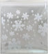 AKOAK 100 Count Resealable Clear Snowflake Bags, 14cm x 14cm +3cm for Candy Cookie Packaging