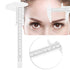 Eyebrow Tattoo Ruler, 8 Types Adjustable Golden Ratio Microblading Tattoo Measuring Ruler Eyebrows Shape Balance Extension Stencil for Beginner or Professional User