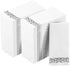 200 Disposable Hand Towels, Soft Absorbent Linen Feel Dinner Napkin, White and Silver