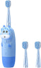 Electric Toothbrush Set with 2 Blue Brush Heads, Sonic Vibrations, Intelligent Timer,