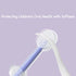PandaEar 3 Pack Silicone Baby Toddler Toothbrushes, 0 to 18 Months, Baby Tongue Cleaner + U-Shaped Scrubber