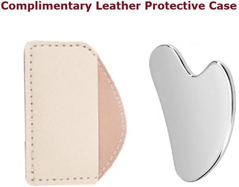 Stainless Steel Gua Sha Facial Tools, Tighten Skin Massage Guasha Beauty Tool, Metal Guasha Tool for Face, Face