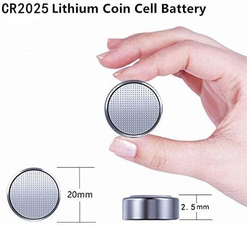 40 - CR2025 Battery, 3v Lithium Button Cell Coin Batteries