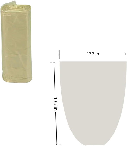 5 Rolls Small Trash Can Bags, 4 Gallon, Kitchen Trash Bags for Office Home Bedroom