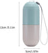 HOOWIFFY 7-Day 2pcs 7 Weekly Pill Organizer Portable Compartments Cases for Pills and Fish Oil Vitamins, Compact Sealed