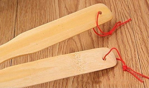 Jowxsx 47cm Brown Back Itchy Scratcher Durable Wooden Handheld Scratchback Rack for Body/Neck/Back/Shoulder