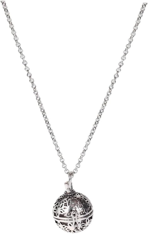 Pendulum Necklace Essential Oil Lockets Diffusers - Round Essential Oil Box Pendant for Pregnant Woman