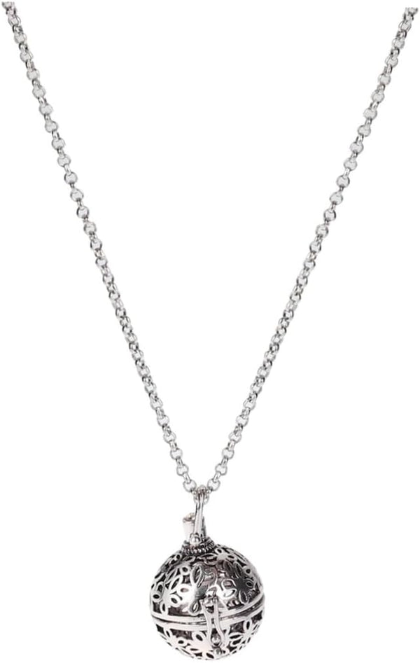 Pendulum Necklace Essential Oil Lockets Diffusers - Round Essential Oil Box Pendant for Pregnant Woman