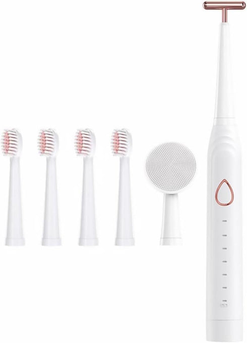 Ipetboom Three-in-One Electric Toothbrush Set for Adults and Boys and Girls Rechargeable Sonic