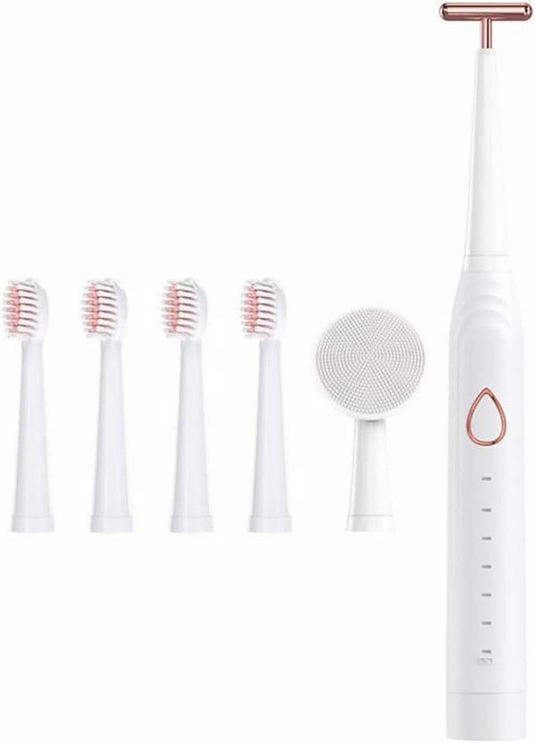 Ipetboom Three-in-One Electric Toothbrush Set for Adults and Boys and Girls Rechargeable Sonic