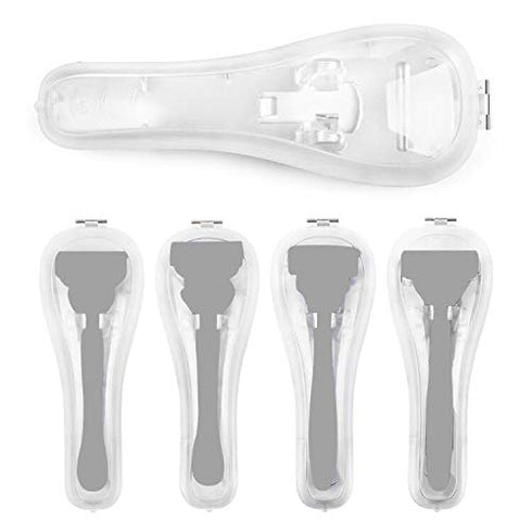 QSHAVE Portable Travel Razor Protector Hard Case for Manual Razor System, 1PC (No Razor Included)