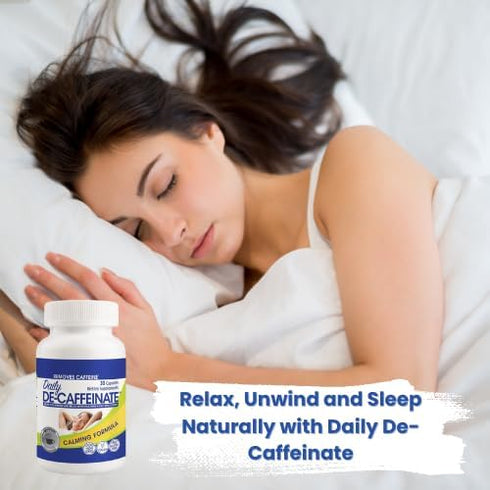 Daily De-Caffeinate: Potent Caffeine Eliminator, Natural Acting Non-Addictive Reducer for Coffee Lovers