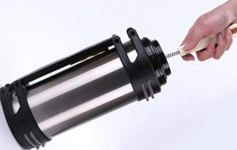 UPSTORE 16.5inch Long Handle Bottle Cleaning Brush Cleaner with Soft Boar Bristles Feeding Bottles Scrubber Washing