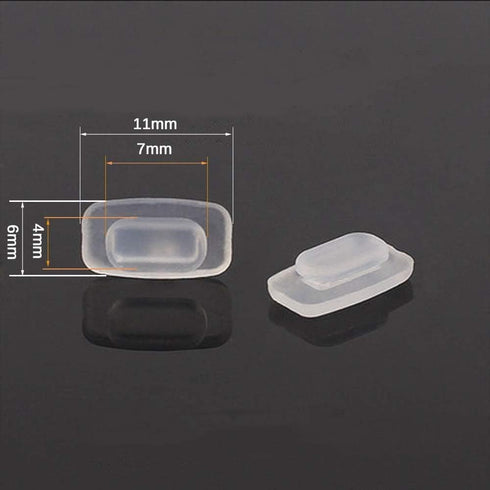 Push-in Eyeglasses Nose Pads, BEHLINE 5 Pairs Snap in Glasses Nose Piece for Eyeglasses, Soft Silicone Pads