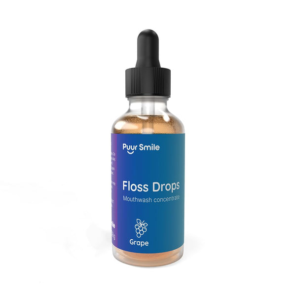 Concentrated Floss Drop Serum - 2oz Mouth Wash for Water Flosser, Natural Essentials for Good Breath, Organic Drop