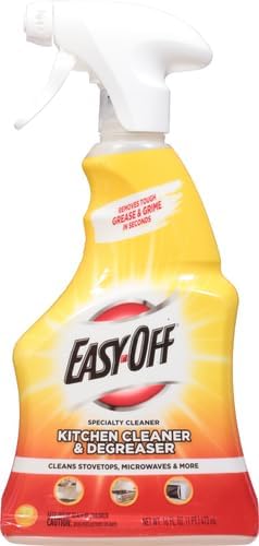 Easy-Off Specialty Kitchen Degreaser Cleaner - Clear Lemon, 16 Fl Oz