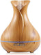 UVUBXT Essential Oil Diffuser Tulip Light Wood Diffuser LED Advanced Cool Mist Humidifier