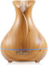 UVUBXT Essential Oil Diffuser Tulip Light Wood Diffuser LED Advanced Cool Mist Humidifier