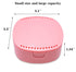 Retainer Case with Mirror and Ventilation Holes for Night Guards, Aligner Trays, Mouth Guard, Denture Case (Pink)