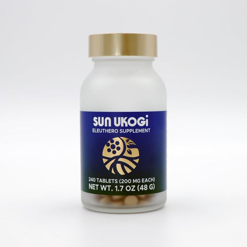 Sun Chlorella Organic Eleuthero Root 200 mg Supplement - Natural Adaptogen for Well Being & Endurance for Women & Men