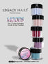 Legacy Nails Professional COLLECTION Acrylic Powder Kit, 6 Colors Nail Art Set for Manicure DIY Dip & Extensions