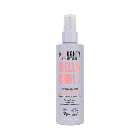 Noughty Hello Curl Define and Re-Shape Primer, 97% Natural Vitamin Rich Formula for Curly Styles, 200ml