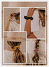 Velvet Scrunchies Hair Ties for Women - 6 Pack Big Vsco Girl Scrunchy with Zipper Pocket Gift for Friends