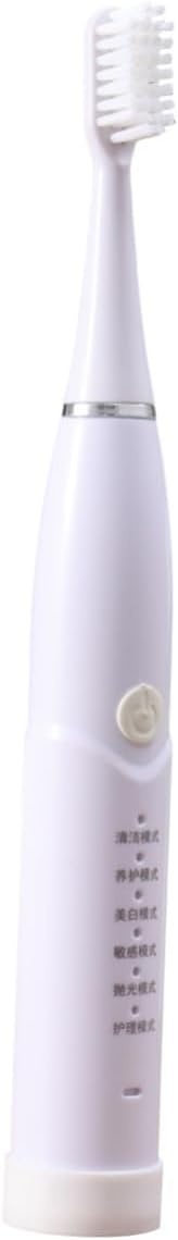 FOMIYES Acoustic Vibration Toothbrush Modes Smart Electric Replacement Heads USB Rechargeable Boys
