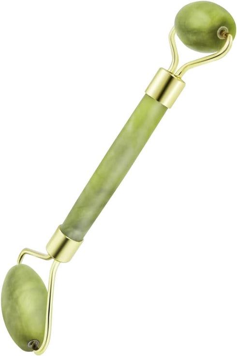 3 in 1 Jade Roller and Gua Sha Tool - Natural Anti-Wrinkle Face Massager for Eye, Neck, and Skin Care