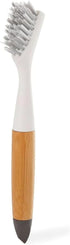 Full Circle Micro Manager Deep Cleaning Brush for Crevices, Shower & Grout, Bamboo Handle