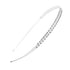 Ruihfas Silver/Rose Gold Tone Double Rows Crystal Rhinestones Headbands for Women, Wedding Party Hair Hoop