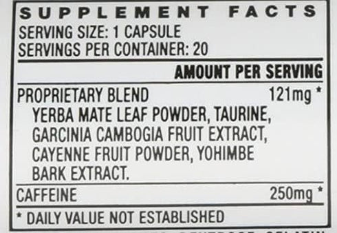 Black Jax Good Luck Energy Extreme Energizer Dietary Supplement, 20ct Capsules/Bottle