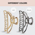 Kitsch Metal Hair Clips for Women, Durable & Elegant Claw Clips, Hematite, 1 Piece