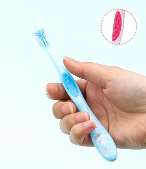 Individually Packaged Cute Toothbrush Set, Compact Head (Sky Blue, 3 Count)