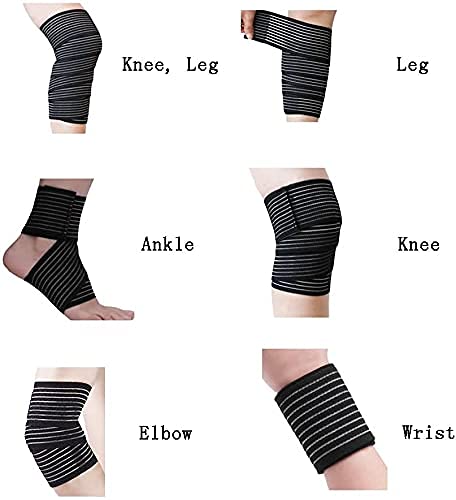 Calf Splint Compression Wrap Bandage Sleeve for Lower Leg Pain Relief, Shin Splint Guard, Plus Size Extra Long, Black,