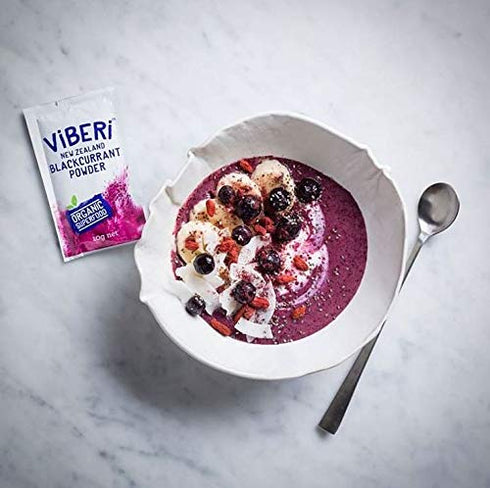 Blackcurrant Powder - Organically Grown in New Zealand, Rich in Vitamin C and Antioxidants, No Preservatives, GMO Free