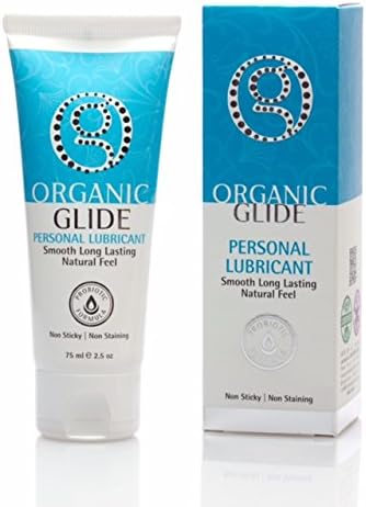 Organic Glide Natural Personal Lubricant, Probiotic Edible Lube. Parabens, Glycerin, Flavorings Free