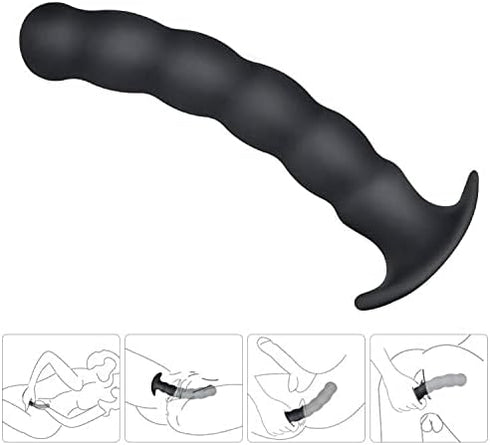 Large Silicone G-Spot Anal Plug - Prostate Massage Toy
