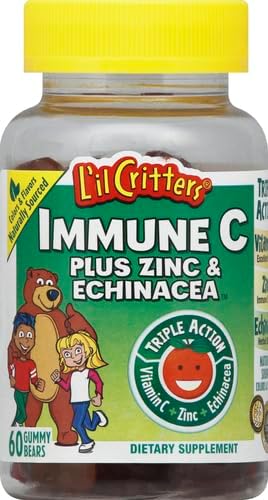 Gummies Immune 60 L'il Critters C Plus Zinc and Vitamin D Ea