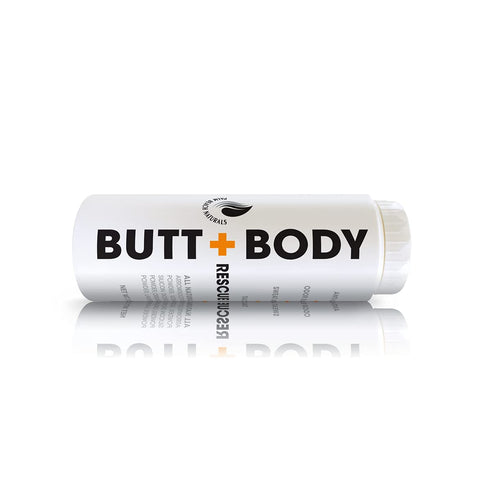 Butt & Body Rescue Powder - Whole Body Deodorant, Naturally Protects Skin & Eliminates Chafing, Rubbing, Sticking &