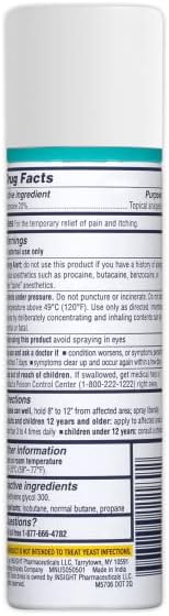 Monistat Instant Itch Relief Spray for Women, Maximum Strength Feminine Care, 2 oz (Pack of 3)