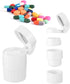 Pill Cutter and Grinder, 4 in 1 Multifunctional Pill Organizer, Travel Pill Dispenser for Kid Men Women Elderly (White)