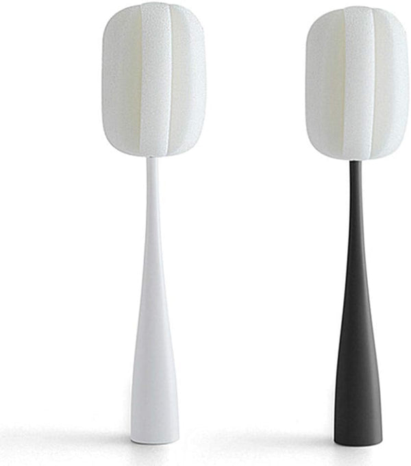 Long Handle Cup Bottle Cleaning Brush - Sponge Pot Cleaner Scourer Washer (2pcs)