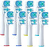 Replacement Brush Heads Compatible with OralB Braun, Pack of 8 Electric Toothbrush Replacement Heads for Adults, Kids